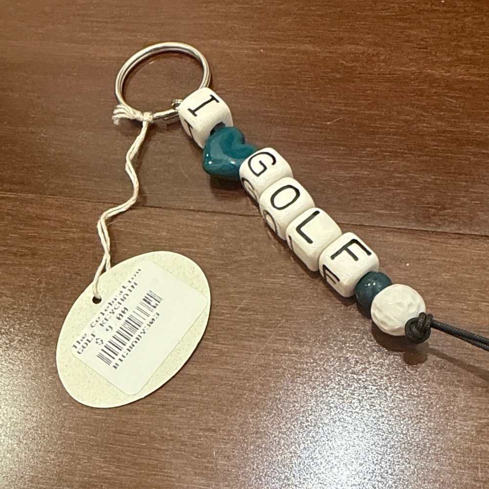 I Golf Key Holder with green Accents